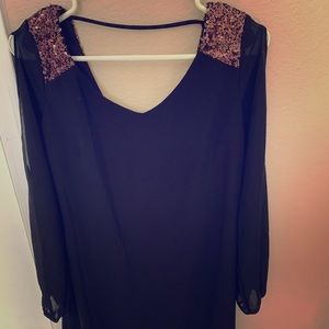 Fun flowy black dress